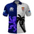 Custom Fiji And Scotland Rugby Polo Shirt Fijian Tapa Pattern With Thistle LT14 Blue - Polynesian Pride