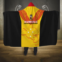Papua New Guinea Rubgby Hooded Blanket Pacific 2023 Go PNG Kumuls LT14 One Size Yellow - Polynesian Pride