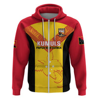 Custom Papua New Guinea Rubgby Hoodie Pacific 2023 Go PNG Kumuls LT14 Zip Hoodie Yellow - Polynesian Pride