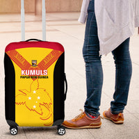Papua New Guinea Rubgby Luggage Cover Pacific 2023 Go PNG Kumuls LT14 Yellow - Polynesian Pride