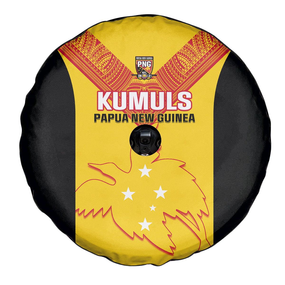 Papua New Guinea Rubgby Spare Tire Cover Pacific 2023 Go PNG Kumuls LT14 - Polynesian Pride
