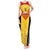 Custom Papua New Guinea Rubgby Tank Maxi Dress Pacific 2023 Go PNG Kumuls LT14 Women Yellow - Polynesian Pride