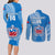 Custom Samoa Rugby Couples Matching Long Sleeve Bodycon Dress and Long Sleeve Button Shirts Pacific 2023 Go Toa Samoa LT14 - Polynesian Pride