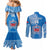 Custom Samoa Rugby Couples Matching Mermaid Dress and Long Sleeve Button Shirts Pacific 2023 Go Toa Samoa LT14 - Polynesian Pride