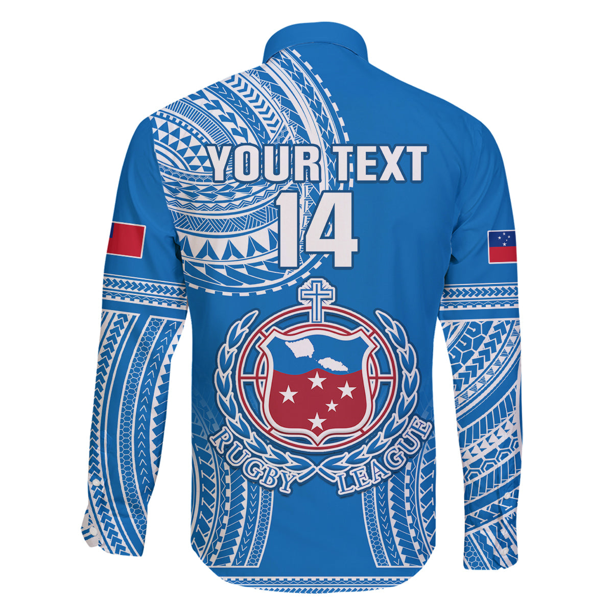 Custom Samoa Rugby Family Matching Long Sleeve Bodycon Dress and Hawaiian Shirt Pacific 2023 Go Toa Samoa LT14 - Polynesian Pride