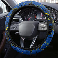 Hawaii Kaiser High School Steering Wheel Cover Kakau Mix Hibiscus Happy 52nd Anniversary