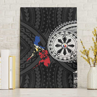 Philippines Strong Canvas Wall Art Filipino Map Polynesian Tattoo - Polynesian Pride