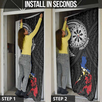 Philippines Strong Door Cover Filipino Map Polynesian Tattoo - Polynesian Pride