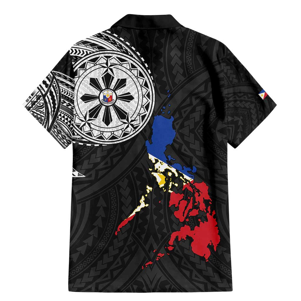 Philippines Strong Family Matching Mermaid Dress and Hawaiian Shirt Filipino Map Polynesian Tattoo - Polynesian Pride