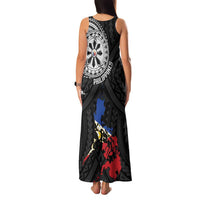 Philippines Strong Family Matching Tank Maxi Dress and Hawaiian Shirt Filipino Map Polynesian Tattoo - Polynesian Pride