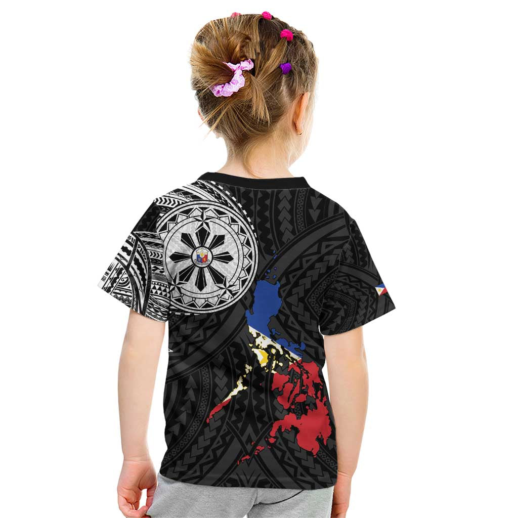 Philippines Strong Kid T Shirt Filipino Map Polynesian Tattoo - Polynesian Pride