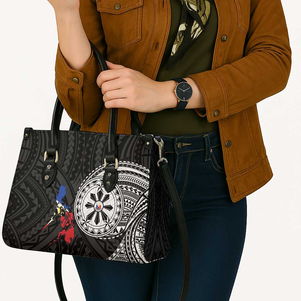 Philippines Strong Leather Bag Filipino Map Polynesian Tattoo - Polynesian Pride
