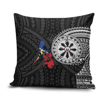 Philippines Strong Pillow Cover Filipino Map Polynesian Tattoo - Polynesian Pride
