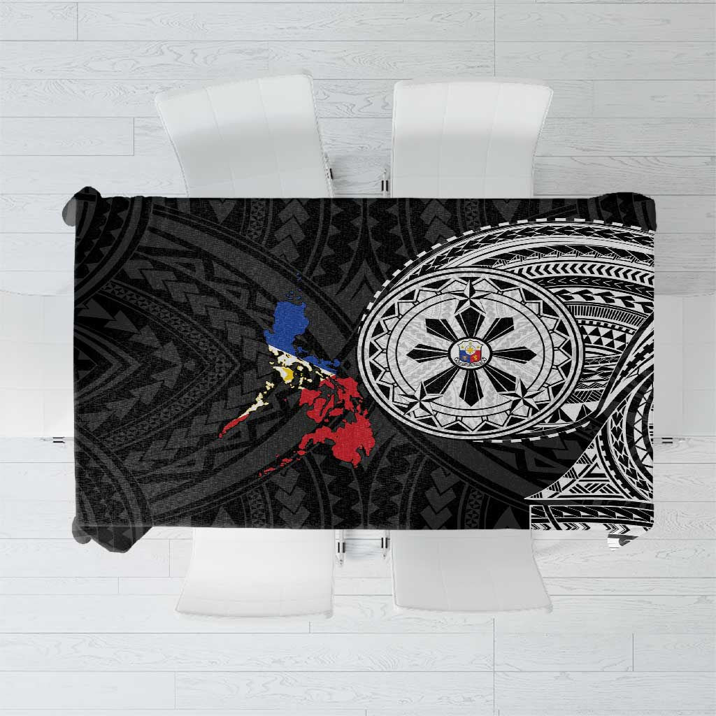 Philippines Strong Tablecloth Filipino Map Polynesian Tattoo - Polynesian Pride