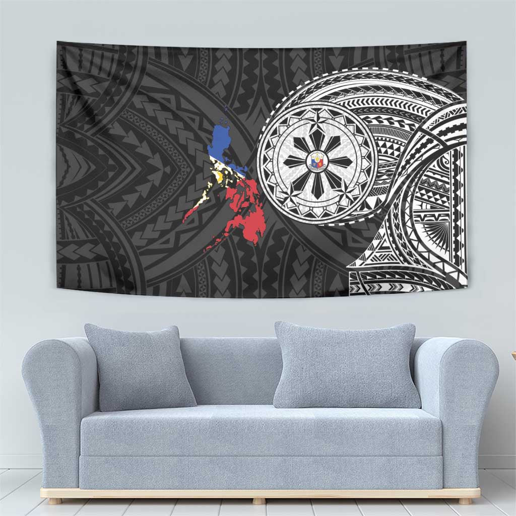 Philippines Strong Tapestry Filipino Map Polynesian Tattoo - Polynesian Pride