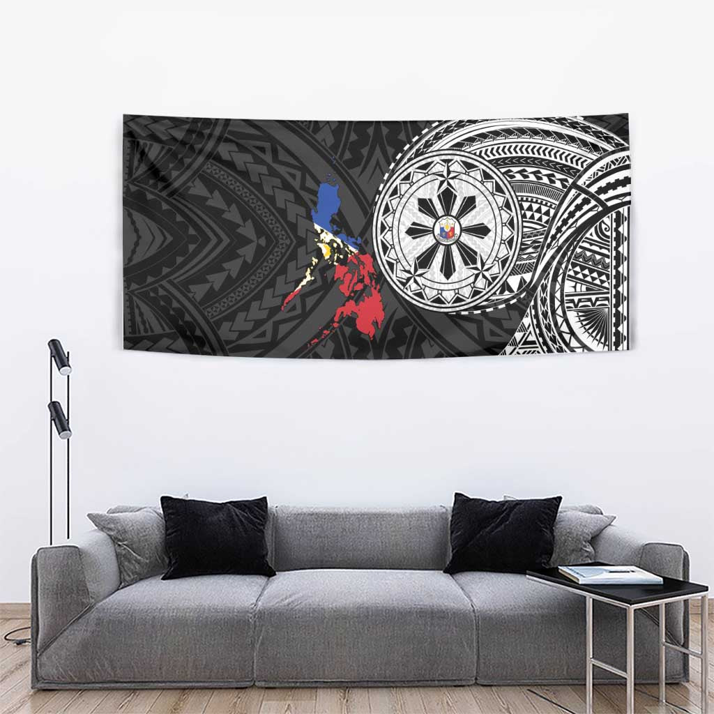 Philippines Strong Tapestry Filipino Map Polynesian Tattoo - Polynesian Pride