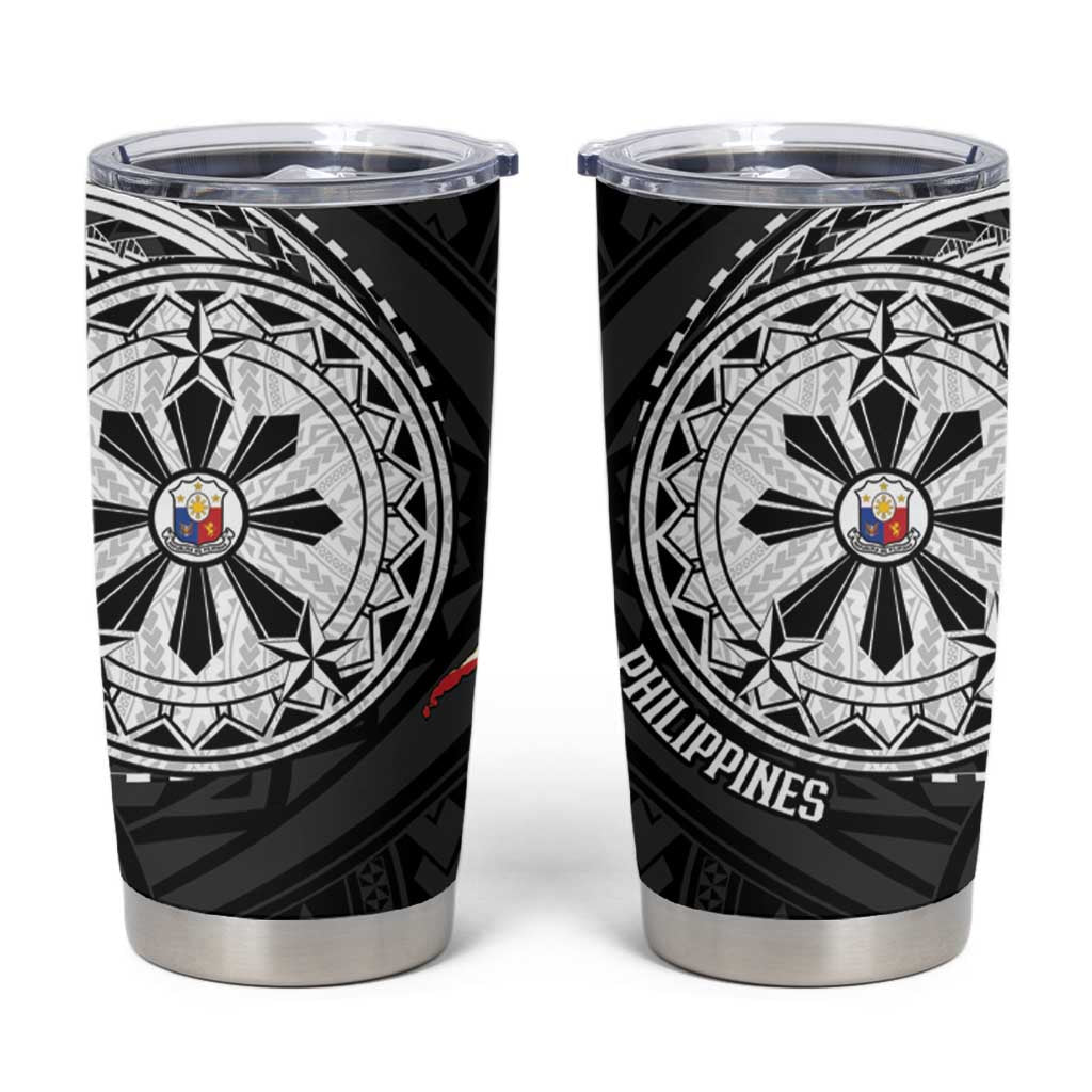 Philippines Strong Tumbler Cup Filipino Map Polynesian Tattoo - Polynesian Pride