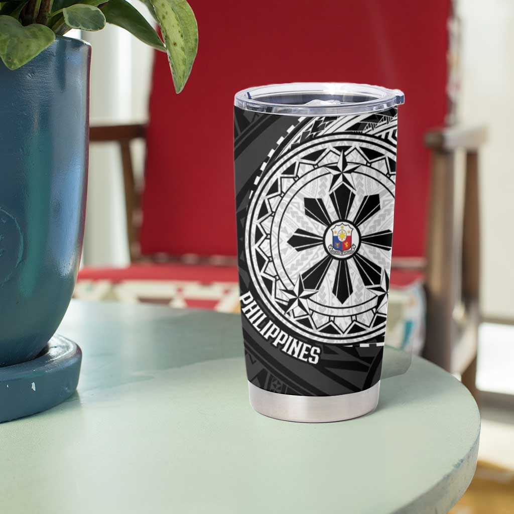 Philippines Strong Tumbler Cup Filipino Map Polynesian Tattoo - Polynesian Pride