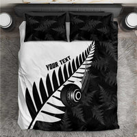 New Zealand Lawn Bowls Custom Bedding Set Aotearoa Silver Fern - Polynesian Pride