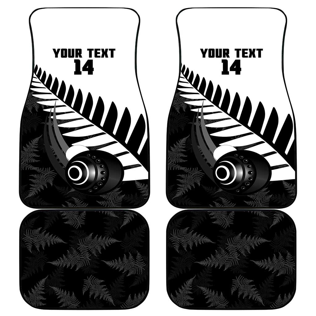 New Zealand Lawn Bowls Custom Car Mats Aotearoa Silver Fern - Polynesian Pride