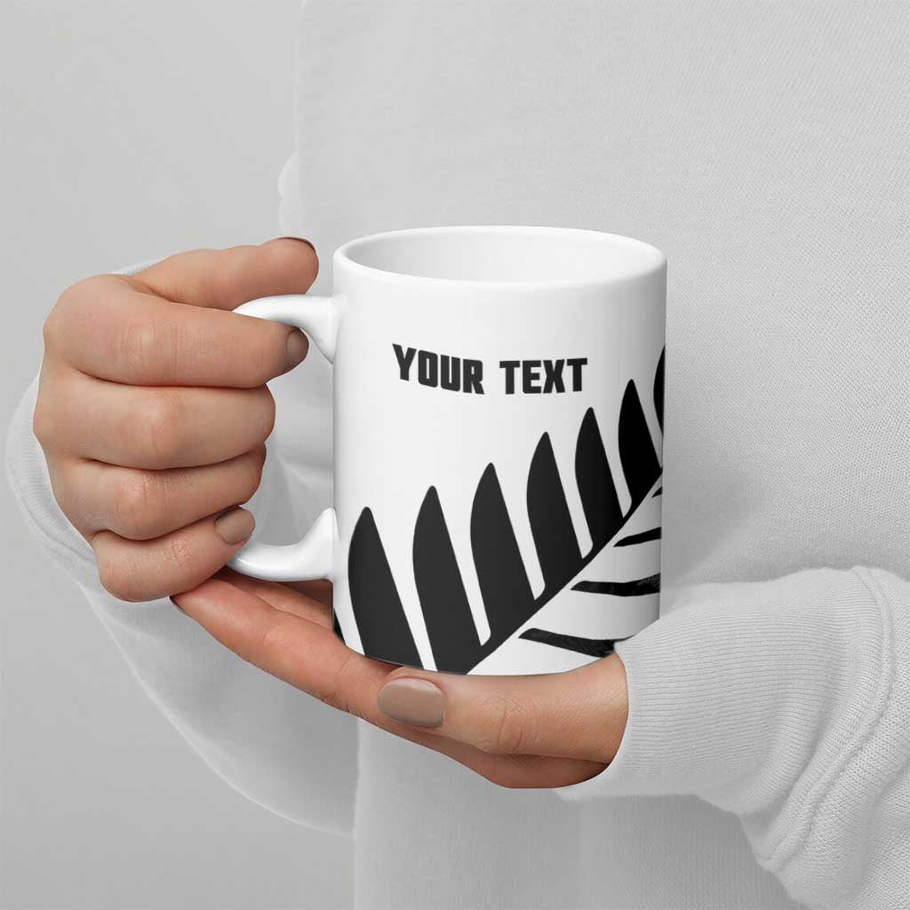 New Zealand Lawn Bowls Custom Ceramic Mug Aotearoa Silver Fern - Polynesian Pride