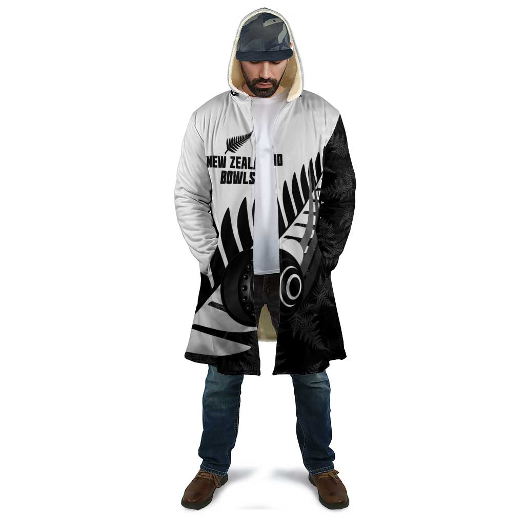 New Zealand Lawn Bowls Custom Cloak Aotearoa Silver Fern - Polynesian Pride