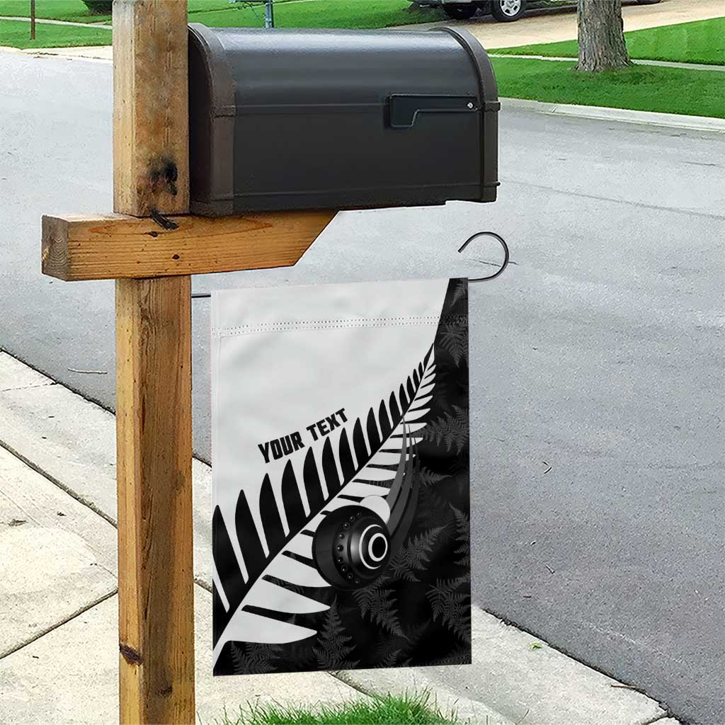 New Zealand Lawn Bowls Custom Garden Flag Aotearoa Silver Fern - Polynesian Pride
