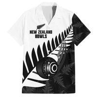 New Zealand Lawn Bowls Custom Hawaiian Shirt Aotearoa Silver Fern - Polynesian Pride