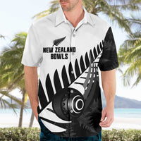 New Zealand Lawn Bowls Custom Hawaiian Shirt Aotearoa Silver Fern - Polynesian Pride
