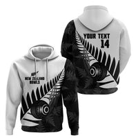 New Zealand Lawn Bowls Custom Hoodie Aotearoa Silver Fern - Polynesian Pride