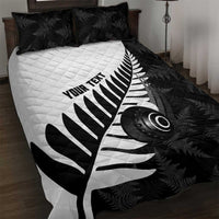 New Zealand Lawn Bowls Custom Quilt Bed Set Aotearoa Silver Fern - Polynesian Pride
