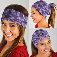 Purple Hawaii Kalo Palaka Motifs Neck Gaiter Hawaiian Taro Leaves Elegant Vibes LT14 - Polynesian Pride