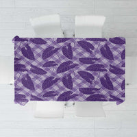 Purple Hawaii Kalo Palaka Motifs Tablecloth Hawaiian Taro Leaves Elegant Vibes LT14 Purple - Polynesian Pride