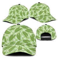 Green Hawaii Kalo Palaka Motifs Classic Cap Hawaiian Taro Leaves Elegant Vibes LT14 - Polynesian Pride