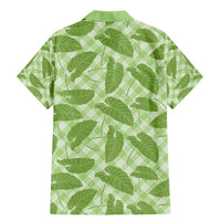 Green Hawaii Kalo Palaka Motifs Family Matching Mermaid Dress and Hawaiian Shirt Hawaiian Taro Leaves Elegant Vibes - Polynesian Pride