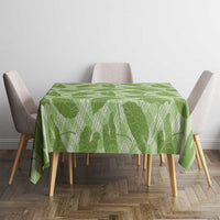 Green Hawaii Kalo Palaka Motifs Tablecloth Hawaiian Taro Leaves Elegant Vibes LT14 - Polynesian Pride