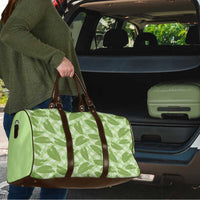 Green Hawaii Kalo Palaka Motifs Travel Bag Hawaiian Taro Leaves Elegant Vibes - Polynesian Pride