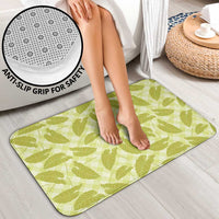 Lime Green Hawaii Kalo Palaka Motifs Bathroom Set Hawaiian Taro Leaves Elegant Vibes LT14 - Polynesian Pride