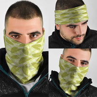 Lime Green Hawaii Kalo Palaka Motifs Neck Gaiter Hawaiian Taro Leaves Elegant Vibes LT14 - Polynesian Pride
