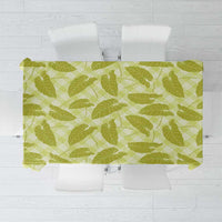 Lime Green Hawaii Kalo Palaka Motifs Tablecloth Hawaiian Taro Leaves Elegant Vibes LT14 Lime Green - Polynesian Pride