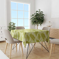 Lime Green Hawaii Kalo Palaka Motifs Tablecloth Hawaiian Taro Leaves Elegant Vibes LT14 - Polynesian Pride