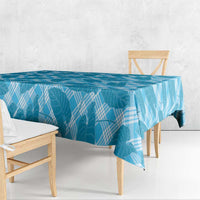 Blue Hawaii Kalo Palaka Motifs Tablecloth Hawaiian Taro Leaves Elegant Vibes LT14 - Polynesian Pride