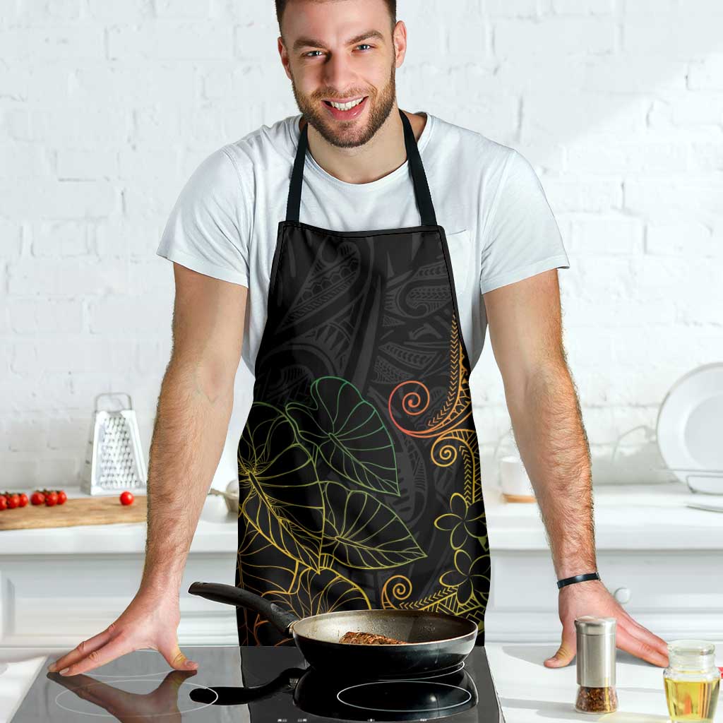 Aloha Hawaii Kalo Apron Reggae Taro Polynesian Pattern - Polynesian Pride