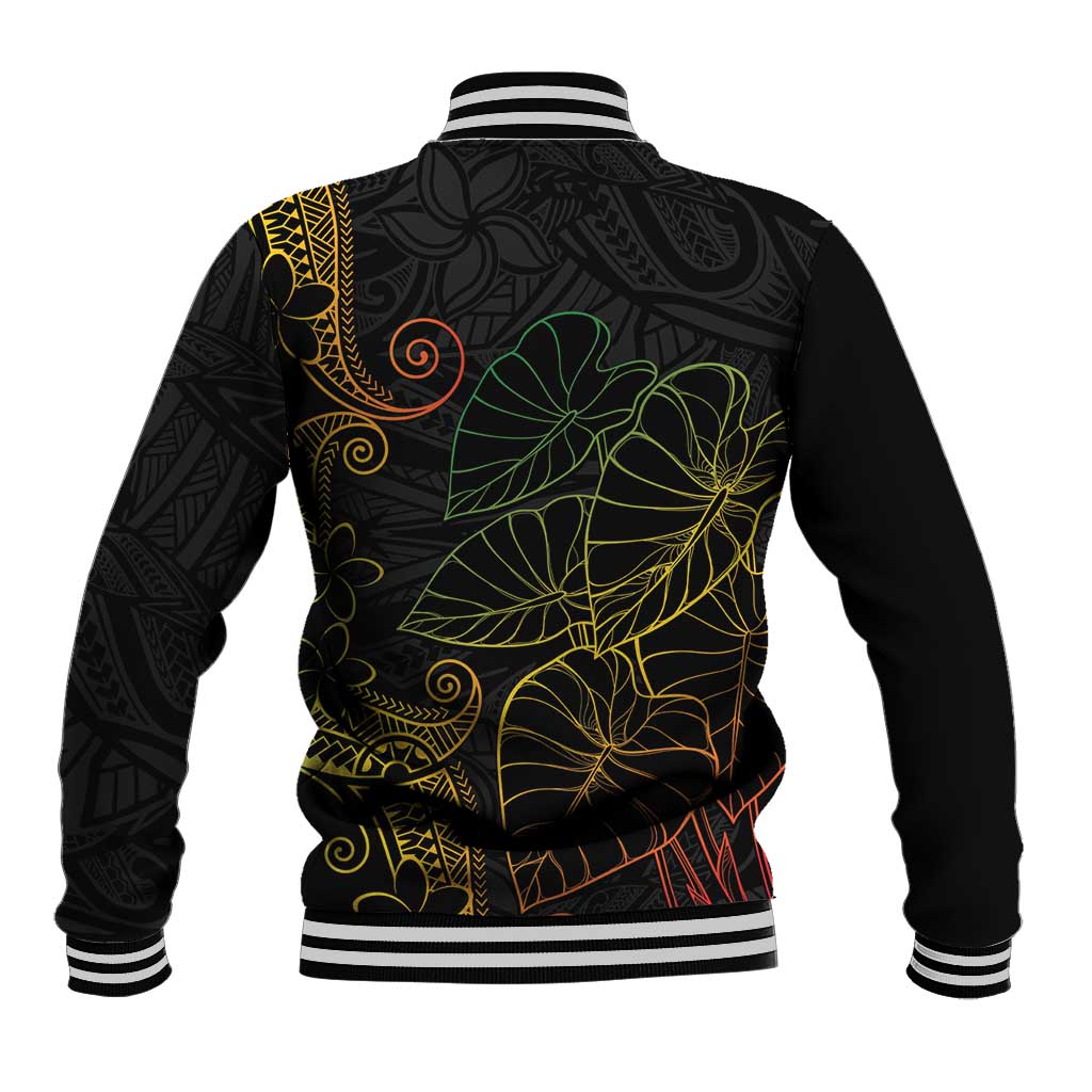 Aloha Hawaii Kalo Baseball Jacket Reggae Taro Polynesian Pattern LT14 - Polynesian Pride