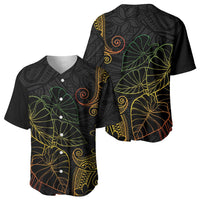 Aloha Hawaii Kalo Baseball Jersey Reggae Taro Polynesian Pattern LT14 - Polynesian Pride