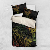 Aloha Hawaii Kalo Bedding Set Reggae Taro Polynesian Pattern - Polynesian Pride