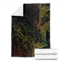 Aloha Hawaii Kalo Blanket Reggae Taro Polynesian Pattern - Polynesian Pride