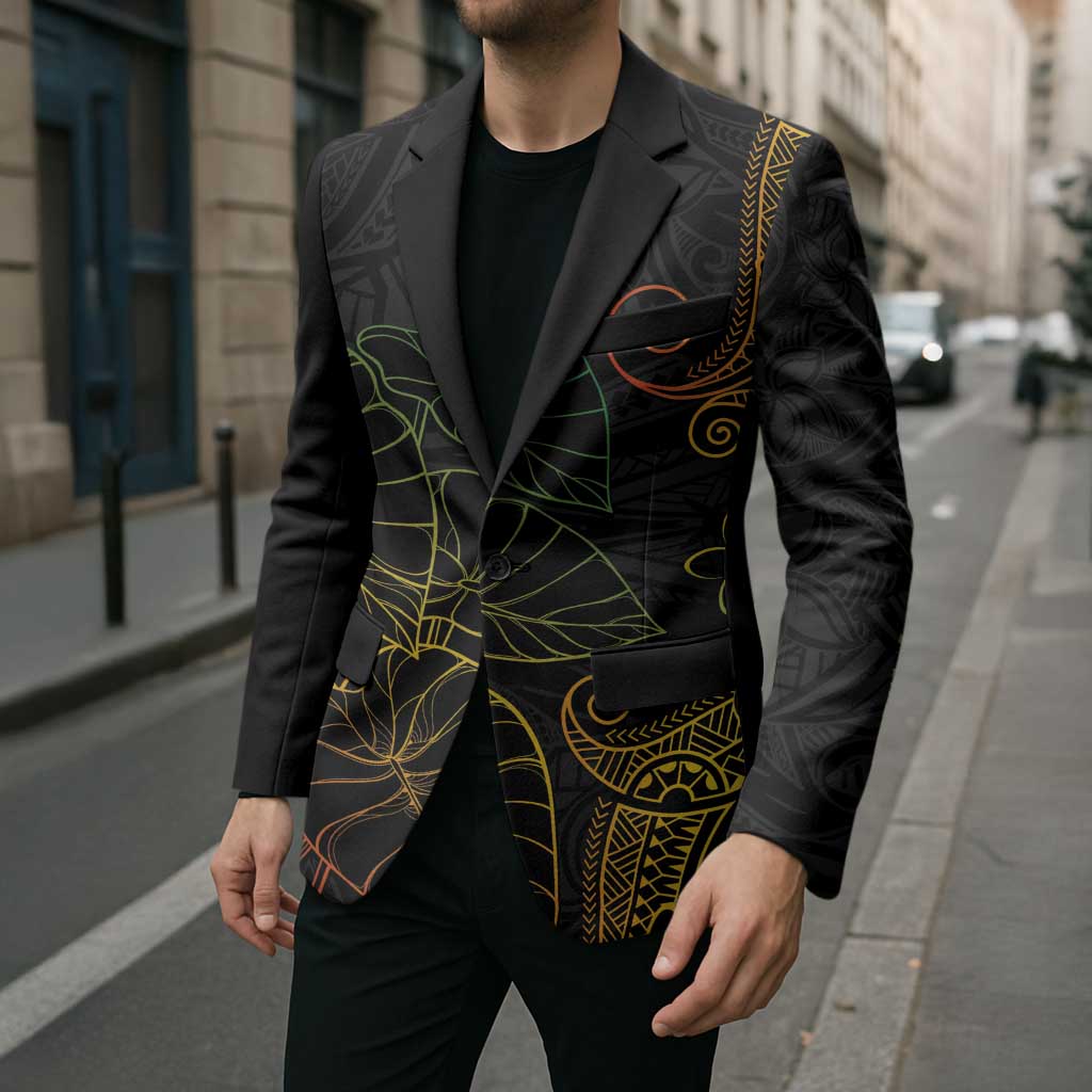 Aloha Hawaii Kalo Blazer Reggae Taro Polynesian Pattern - Polynesian Pride