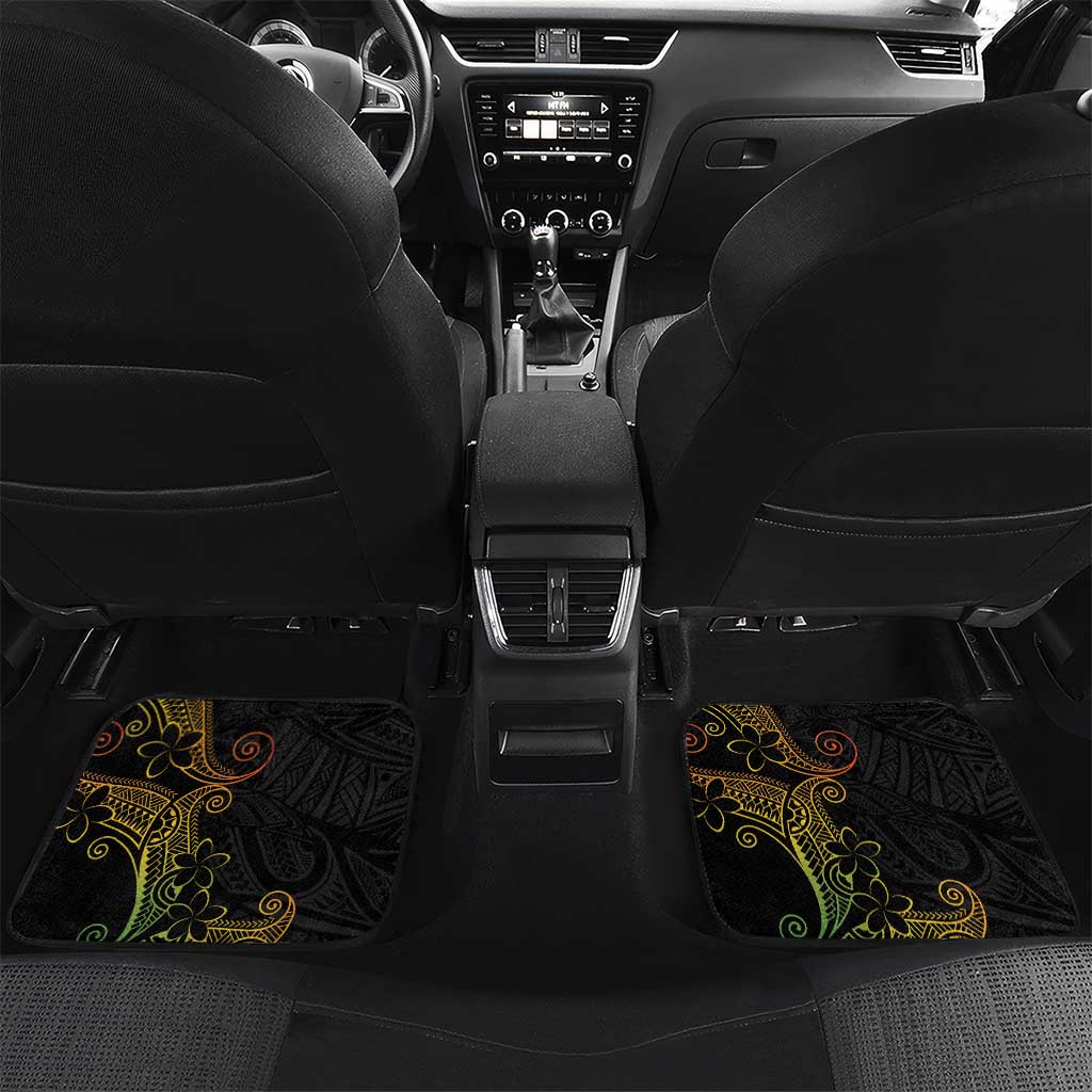 Aloha Hawaii Kalo Car Mats Reggae Taro Polynesian Pattern - Polynesian Pride