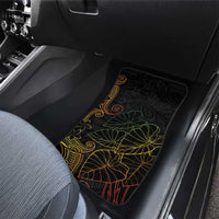 Aloha Hawaii Kalo Car Mats Reggae Taro Polynesian Pattern - Polynesian Pride